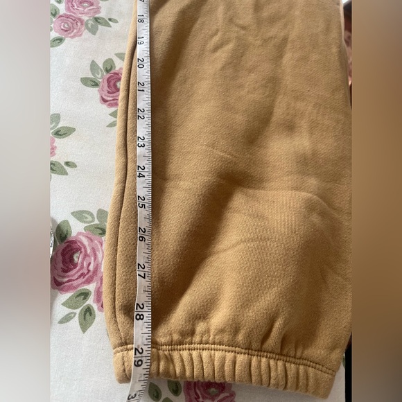 Champion Size XXL Fleece Lined Drawstring Sweatpants Joggers Camel Tan Pockets - Picture 9 of 11